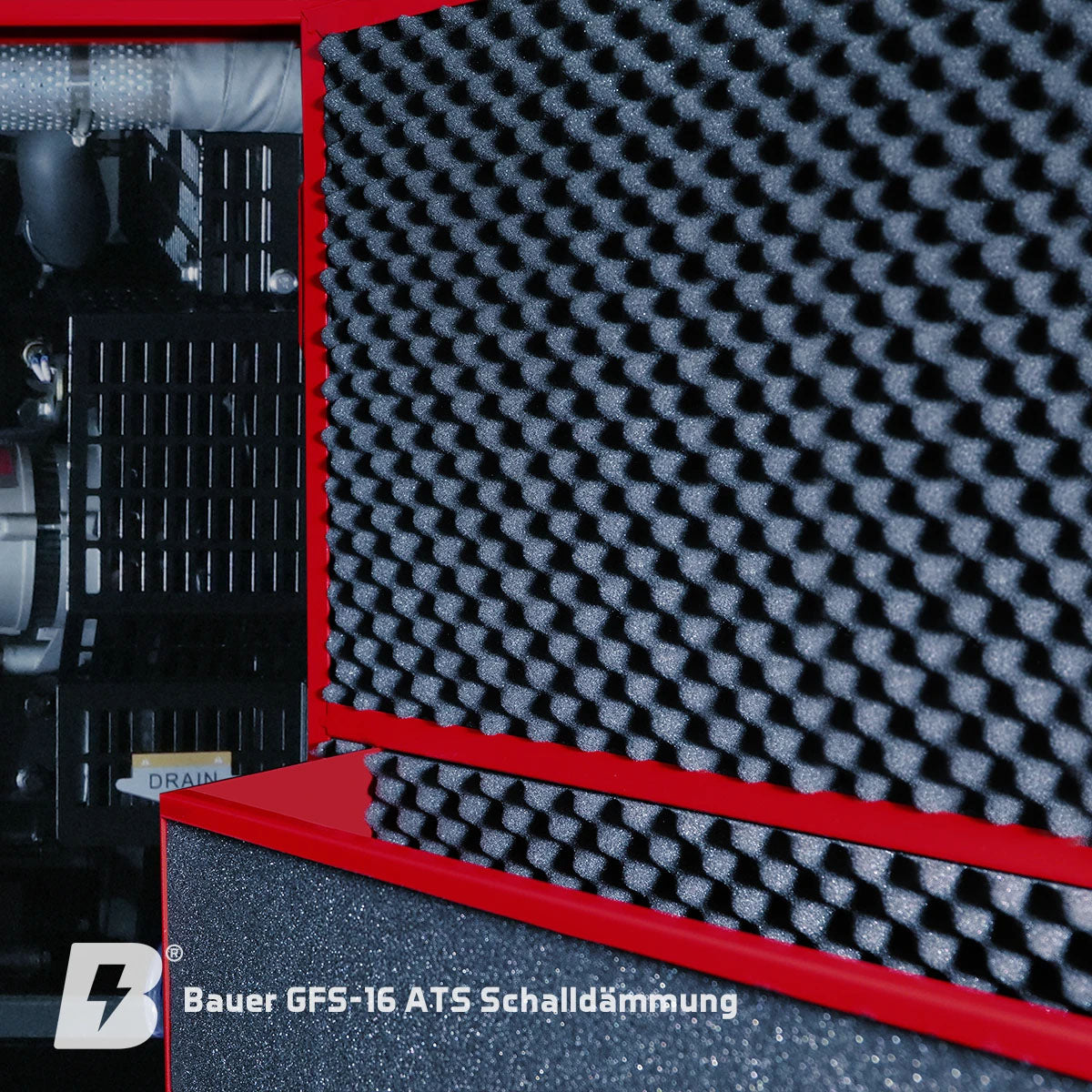 Bauer GFS-16 ATS, 16 kW/20 kVA Notstromgenerator / Notstromaggregat
