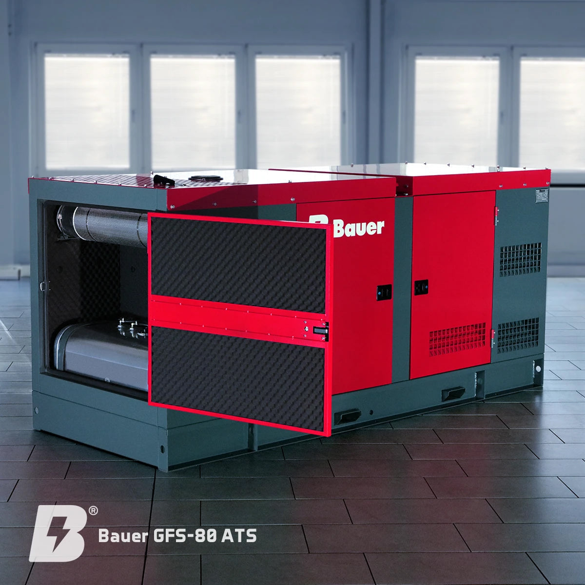 Bauer GFS-80 ATS, 80 kW/100 kVA Notstromgenerator / Notstromaggregat