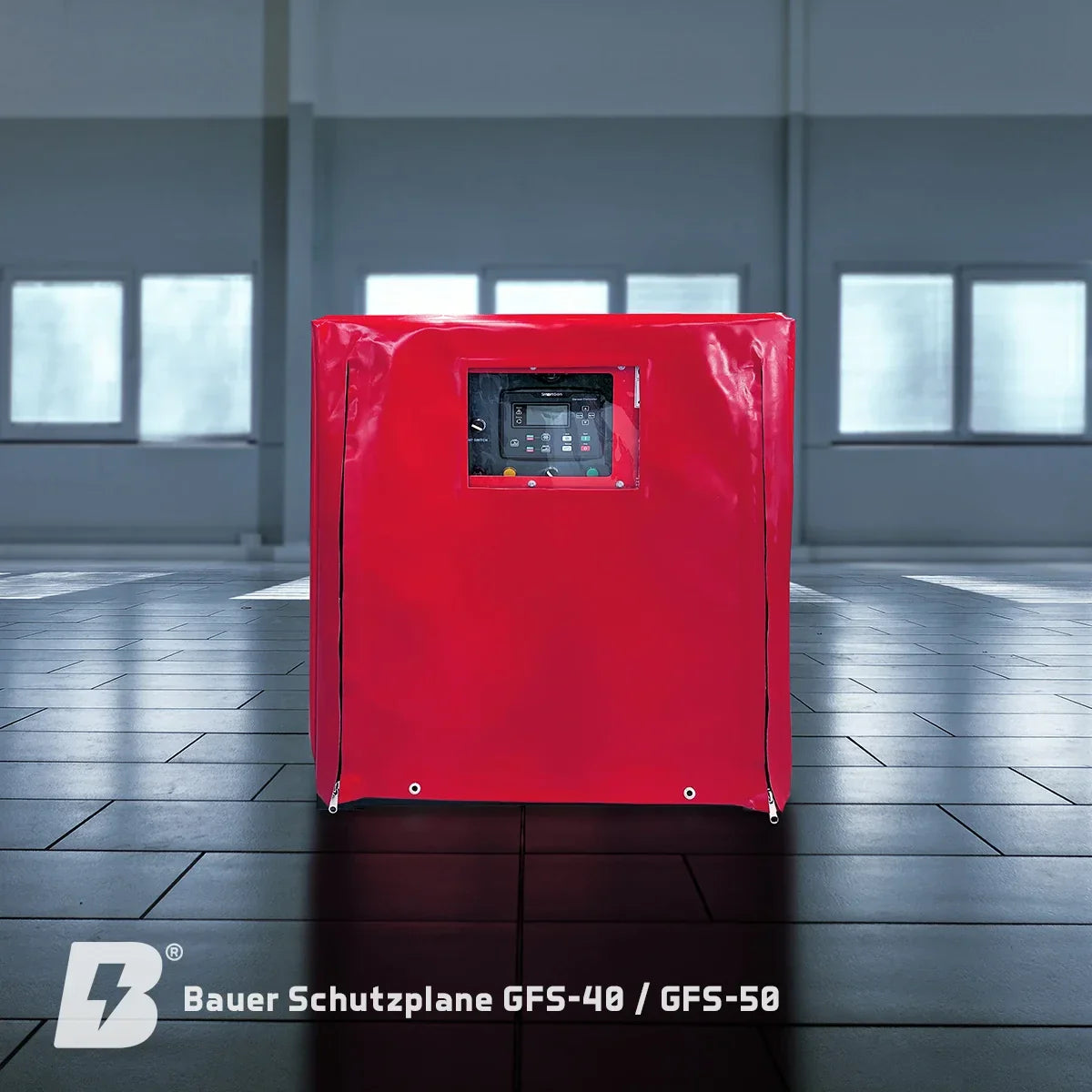 Abdeckplane Schutzhaube Bauer Generatoren GFS80 - GFS120