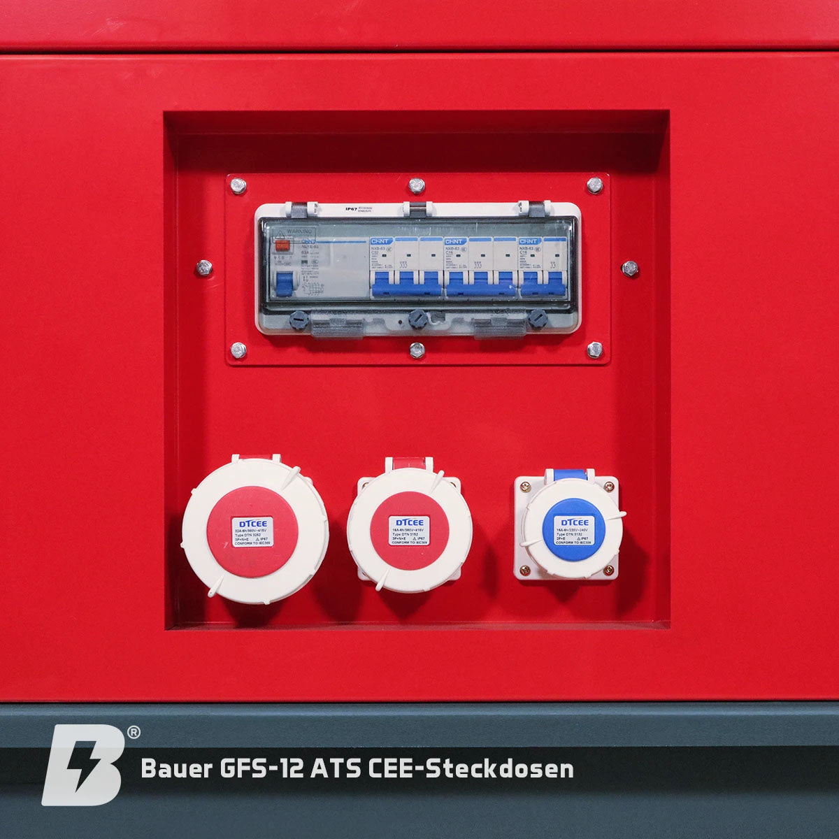 Bauer GFS-12 ATS, 12 kW/15 kVA Notstromgenerator / Notstromaggregat