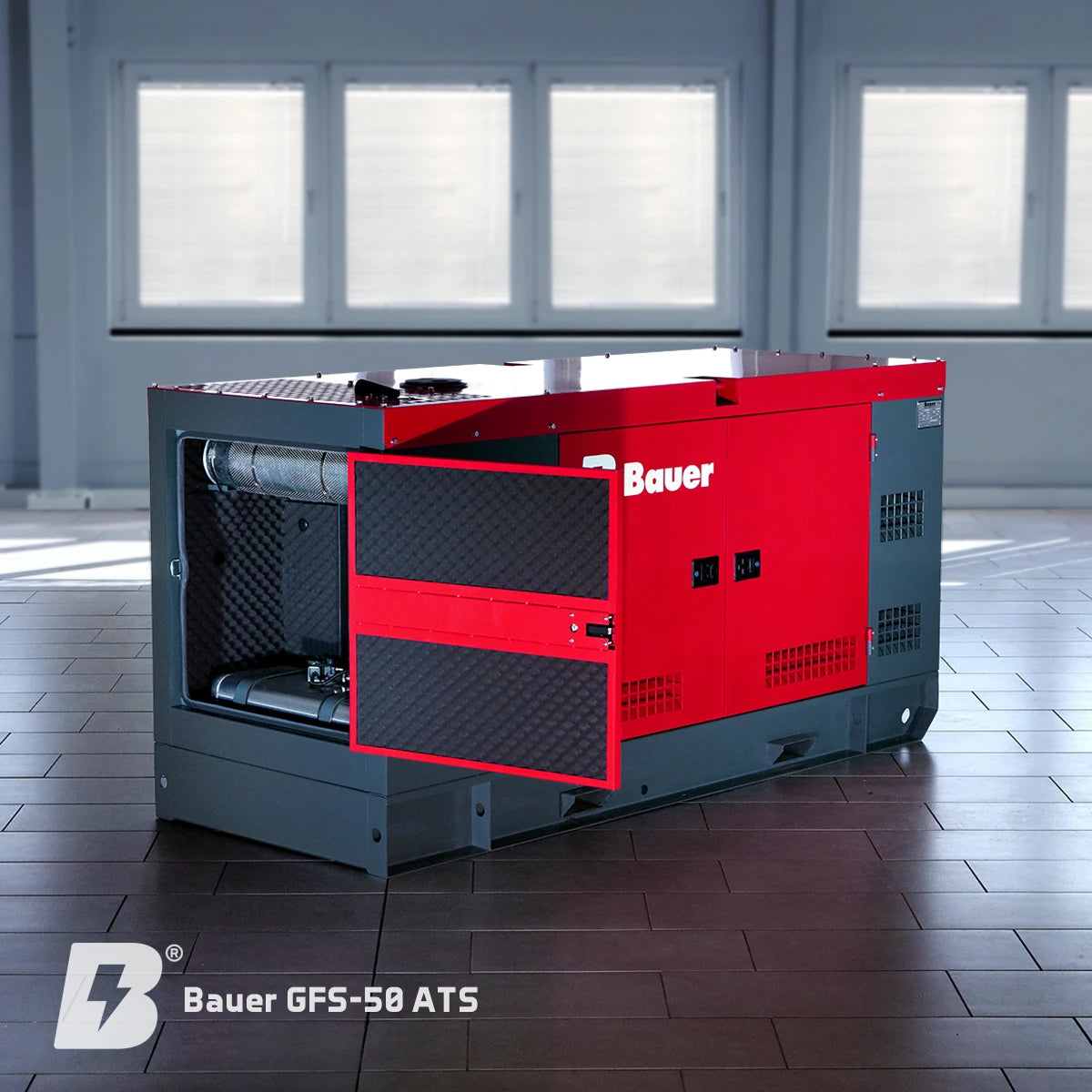 Bauer GFS-50 ATS, 50 kW/62,5 kVA Notstromgenerator/Notstromaggregat
