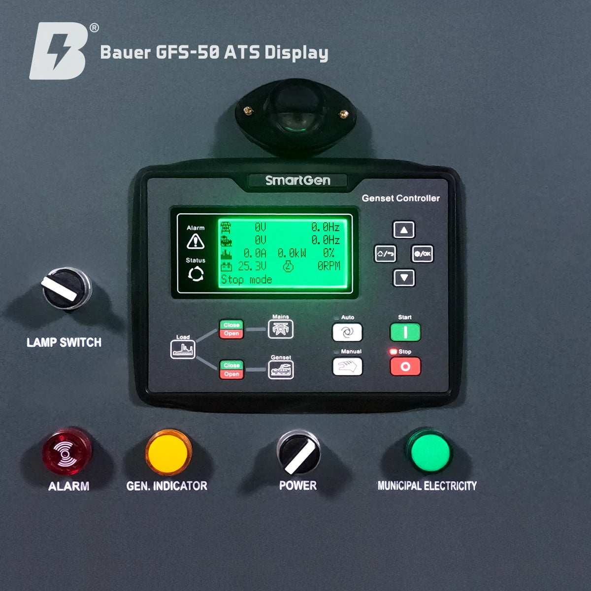 Bauer GFS-50 ATS, 50 kW/62,5 kVA Notstromgenerator/Notstromaggregat